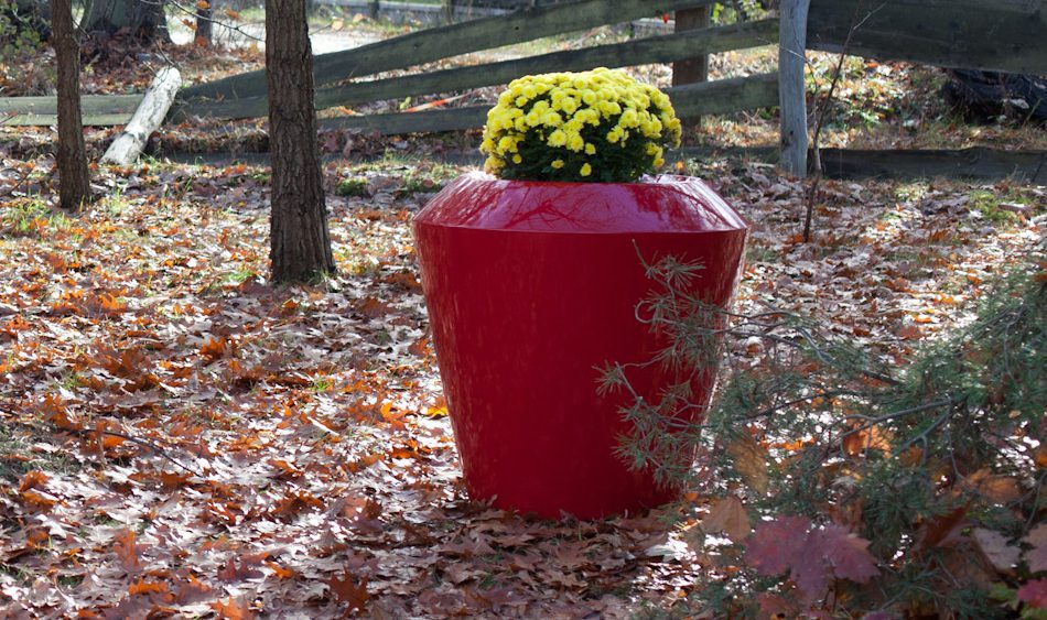 Stilvoller Blumentopf für den Garten