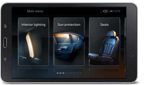 Neues BMW 7 Wireless Tablet