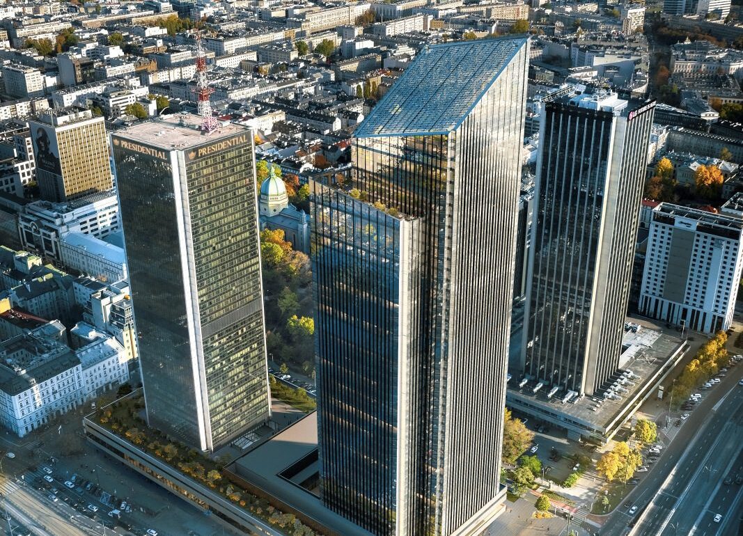 Lilium Tower In Warschau Organischer Wolkenkratzer Im Schwebezustand