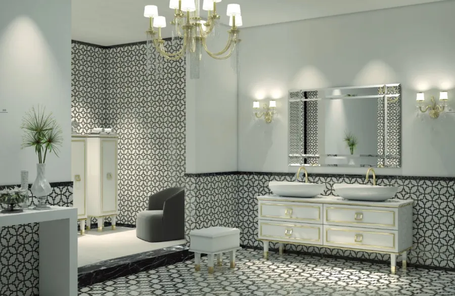 Luxuriöses Badezimmer Schritt für Schritt