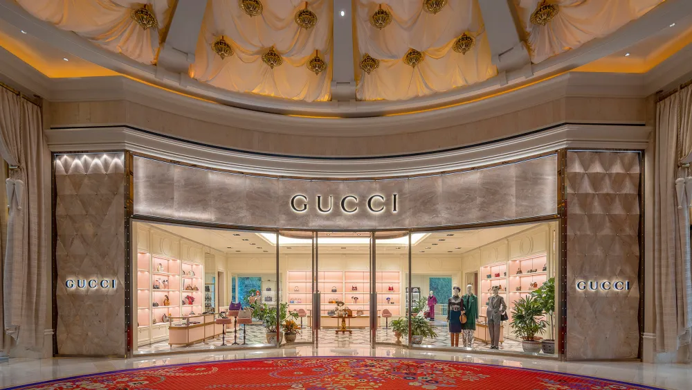 Wo befindet sich das größte Gucci-Geschäft?
