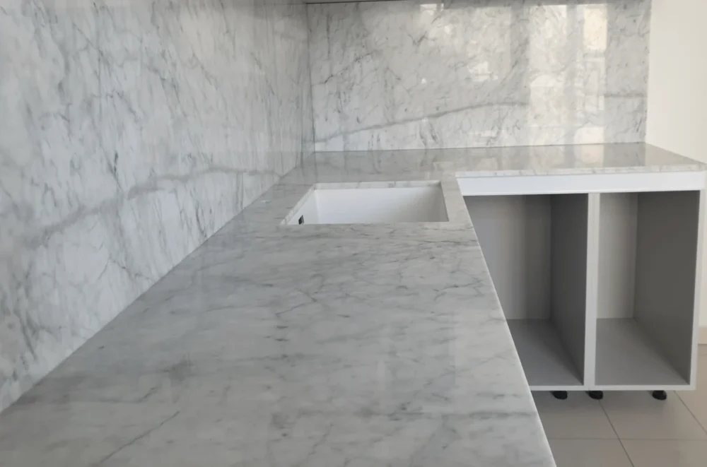 Marmor aus Carrara im Innenraum